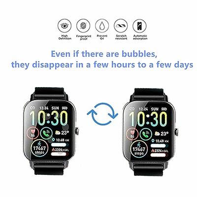 Compatible for Ddidbi P66D Smart Watch Screen Protector (3 Pack) 3D Full  Coverage Protective Film Compatible for Nerunsa/Dotn/Aptckdoe/Poounur P66E