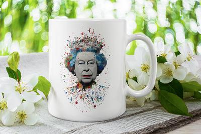 Queen Elizabeth II Memorial Microwavable Coffee Cups