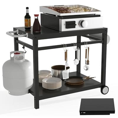 GRISUN Portable Grill Cart for Ninja Woodfire Grill OG700 Series