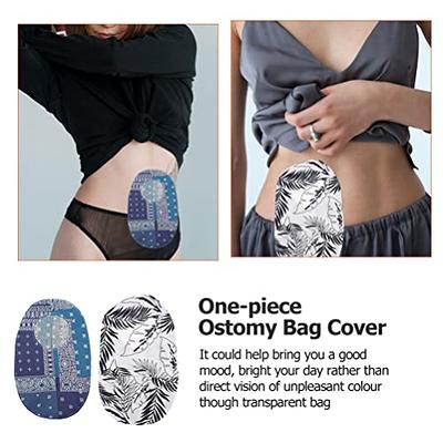 Ostomy Pouch Colostomy Bag Cover: 2Pcs Stretchy Ostomy Bag Cover