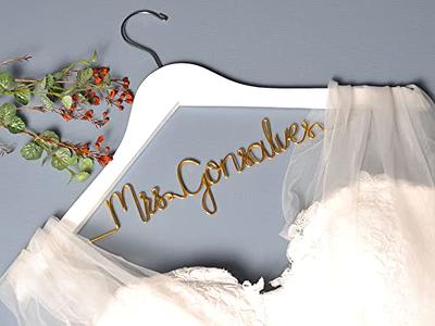 Personalized Bridesmaid Hangers - Wedding Hanger - Bridal Dress Hanger HG100