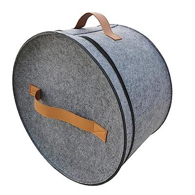 Ohiyoo Hat Box Hat Storage Box 16 x 8 Travel Hat Box Hat Boxes with Lids Round Hat Boxes for Women Storage Hat Foldable Box for Travel Stuffed Animal