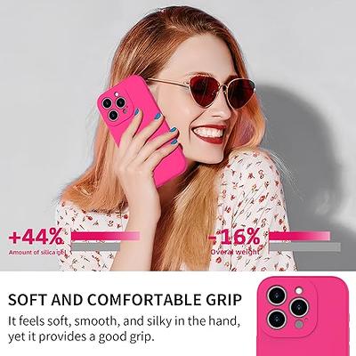bicol Compatible with iPhone 15 Pro Max Case with Screen Protector,Enhanced  Camera Lens Protection,Soft Liquid Silicone Protective Cover,Slim Fit  Protective Phone Case 6.7 Hot Pink - Yahoo Shopping
