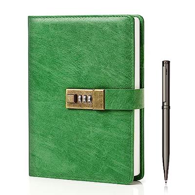 A5 Creative Password Lock Journal Pu Leather Combination Lock Diary