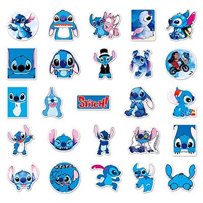 50Pcs Lilo & Stitch Stickers Waterproof Vinyl Stickers for Water Bottle  Luggage Bike Car Decals (Stitch)