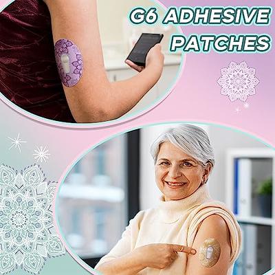 Nuanchu 50 Pieces Adhesive Patches Compatible with Omnipod Shower  Waterproof Pre-Cut Adhesive Patches with Strap Pre-Cut Sweatproof Tape  Continuous