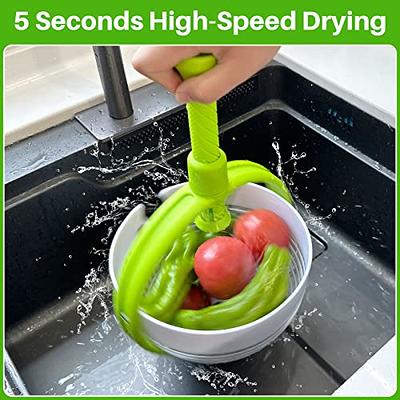 Vegetable Salad Spinner Lettuce Dryer Easy Spin Vegetable Washer Dryer  Basket