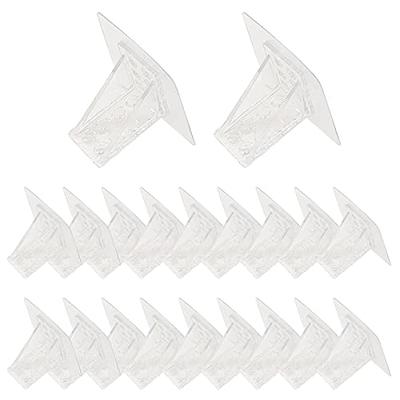 30pcs Double Row Strong Support Pegs Clapboard Adhesive Shelf Bracket Punch  Free