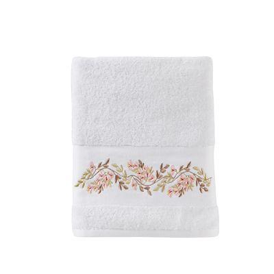 SKL Home Casual Monogram S 2 Pc. Hand Towel Set, White