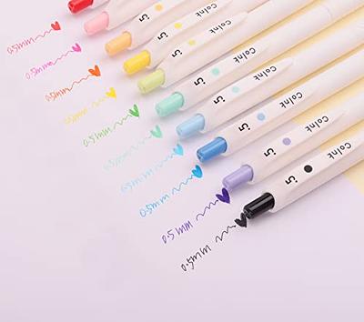 XIZE SH 0.5mm Multicolor Gel Pens Fine Point Smooth Writing Pens Colored  Ink for Writing, Planners, Taking Note,5 Pieces, (235C)