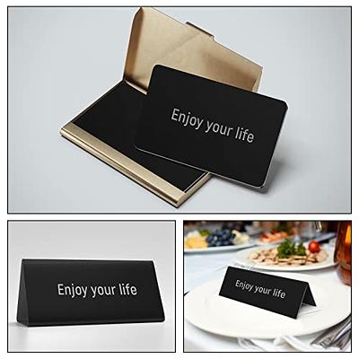 50 Pieces Sublimation Metal Business Cards 0.32 mm Thick 3.4 x 2.1