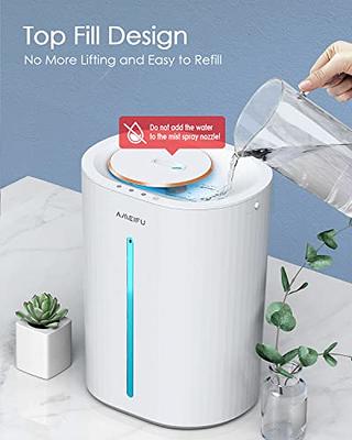 Homvana Smart Humidifier Warm & Cool Mist 7L (807ft²), Top-Fill Humidifiers  for Bedroom Baby Plants Home Nursery, Auto Adapt Mist Quick Air Humidity