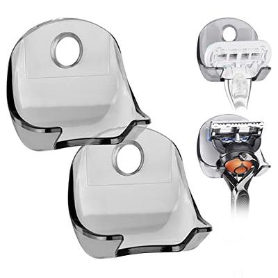 KOFANI Razor Holder for Shower, 4 Pack Stainless Steel Razor Holder Hooks,  Waterproof Self-Adhesive Shaver