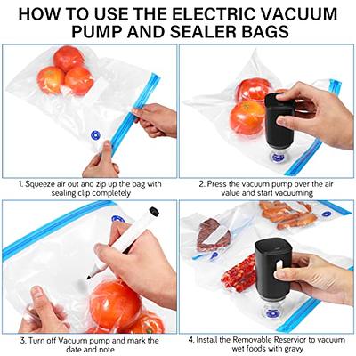 Vacuum Seal Bags Food Storage Bag Electric Vaccum Pump Set Freezer Bag