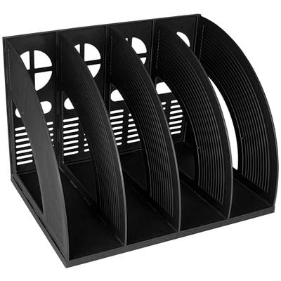 Harloon 24 Pcs Plastic Magazine File Holder Desk Storage Folder