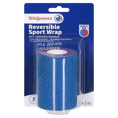 Walgreens Reversible Sport Wrap Self-Adhering Bandage, Red and Blue