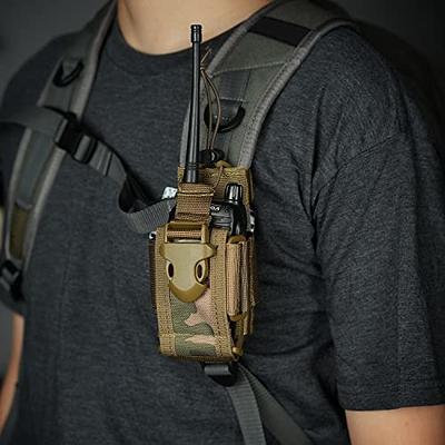 VIPERADE Radio Holster, MOLLE Radio Pouch for Vest, Universal Walkie Talkie Holster  Radio Holder for Duty Belt, Police Radio Holder Tactical Radio Pouch for  Baofeng, Motorola OD Green