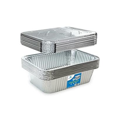 Home Stockware Thin Aluminum Pans 30 Pack - 9x13 inches Disposable Foil Pans  Without Lids, Half-Size Deep Tin Foil Pans for Cooking, Baking, BBQ,  Grilling, Storing, Prepping Food - Yahoo Shopping