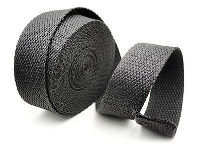 1-1/2, Black, Elastic, Webbing, Nylon