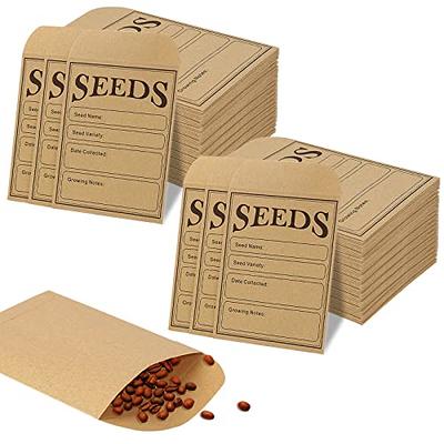 100 PCS Seed Packets Envelopes, Small Paper Envelopes for Seeds, 4.7x3.2  Self Sealing Kraft Seed Saving Envelopes with Printed Seed Collecting  Template for Flower Vegetable Seeds Storage - Yahoo Shopping