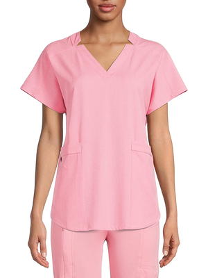 ClimateRight by Cuddl Duds Women's and Women's Plus V-Neck Scrub