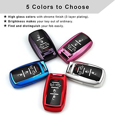 Purple TPU key case remote control cover protection for BMW 7 Series 5  display k