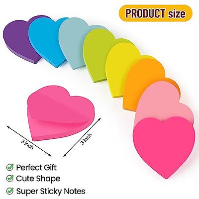 YEECOK Sticky Notes 3x3 in, 12 Pads, Bright Colors Self-Stick Note Pads,  Sticky Pads Aesthetic, Super Sticking Power, Colorful Sticky Notes Bulk