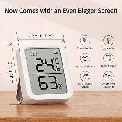 Govee Bluetooth Hygrometer Thermometer, Wireless Thermometer, Mini Humidity  Sensor with Notification Alert, Data Storage and Export, 262 Feet  Connecting Range, 3 Pack - Yahoo Shopping