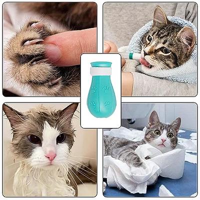  Fanme Anti-Scratch Boots Silicone Cat Shoes Boots Rubber Nail  Cover Precaution for Home Bathing Shaving Checking Treatment (Blue) : Pet  Supplies