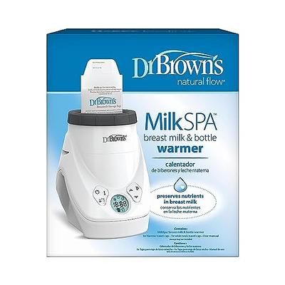 Dr. Brown's 100% Silicone One-Piece Breast Pump,Hands-Free Breast Milk  Collector with Anti-Colic Options+ Baby Bottle (4 oz/120 mL),Level 1
