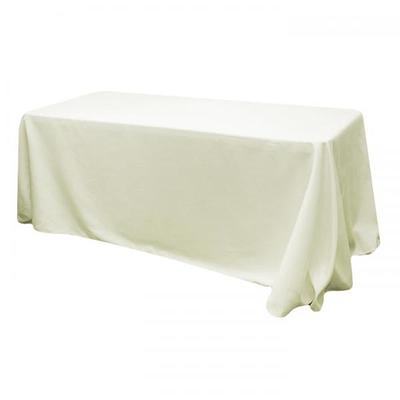 Velvet 90x156 Rectangular Tablecloth - Ivory– CV Linens