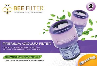 Bee Filter Premium Vacuum Filter Replacement Part Compatible with Dyson V11  Animal, Dyson V11, Dyson V15, Dyson V15 Detect, Dyson V11 Filter, Dyson V15  Filter, Compare to Part 970013-02 (2 Filters) - Yahoo Shopping
