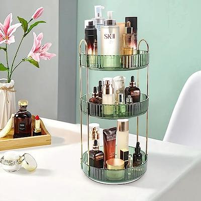 LAECHATAR Rotating Makeup Organizer for Vanity 2 Tiers, Large Capacity  Skincare Organizers and Storage, Perfume Organizer Countertop, Spinning  Bathroom Lazy Susan (Vintage Gold) - Yahoo Shopping