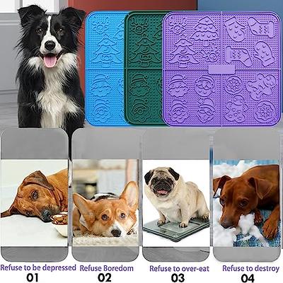 Femont X Large Licking Mat for Dog,Slow Feeder Mat with 165 Strong Suction  Cups for Peanut Butter,BPA Free Lick Pad for Pet Relieving  Anxiety,Boredom,Grooming,Training(Purple,1 Spatula,1 Brush) - Yahoo Shopping