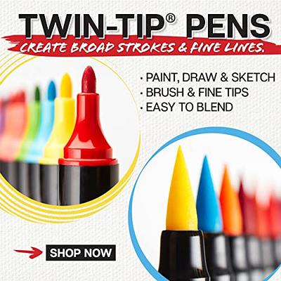 Twin Tip Brush Markers