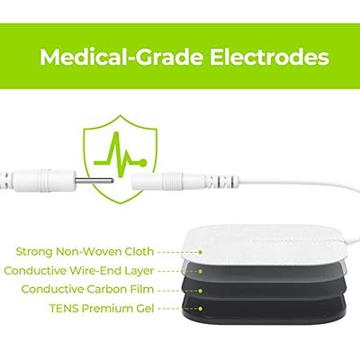 Lead Wires for AUVON Dual Channel TENS Unit [2 Pack]