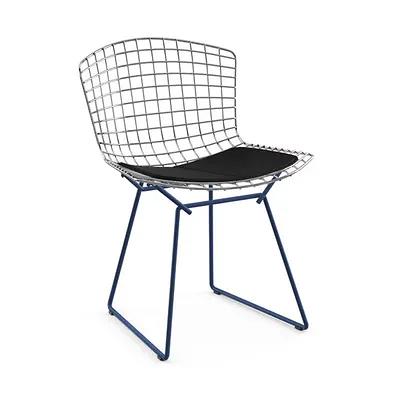 Knoll Bertoia Side Chair with Back Pad and Seat Cushion