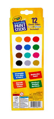  Crayola Quick Dry Paint Sticks, Assorted Colors