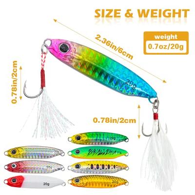 Fishing Lures, 8 Pcs Colorfully Reflective Fishing Spoons Jigs Lures Hard  Swimbaits for Walleye Bass Trout Freshwater & Saltwater Fishing Lure  (0.71oz) - Yahoo Shopping