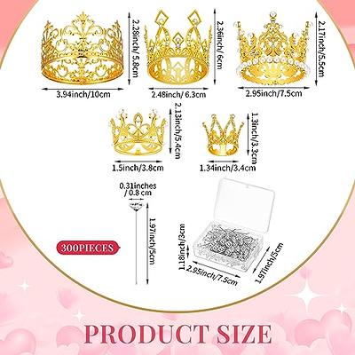 100 Pcs Bouquet Wedding Corsages Pins for Flowers and 20 Pcs Crown Cake  Topper Flower Rhinestone Head Pins Mini Tiara Birthday Cake Topper Birthday