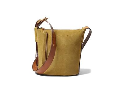 The Essential Mini Bucket Tote in Suede