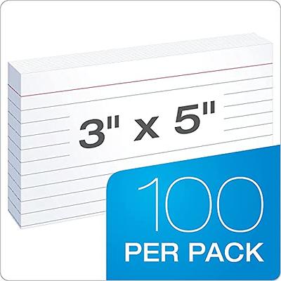 Basics Ruled Index Cards - 5x8 Inches (1 Packs of 100)