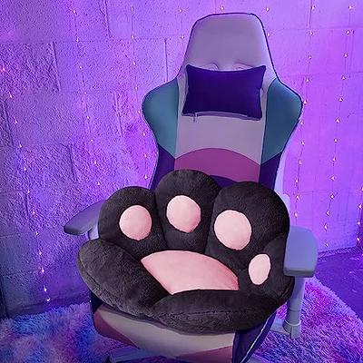 Cat Paw Cushion Cute Chair Cushions Kawaii Cat Paw Shape 28x 24Gaming  Chair Cushion kitty Plush Lazy Sofa Pillow for Girl Gamer Chair,kawaii  Accessories Stuff Room Decor Bedroom Decor Pad (White) 