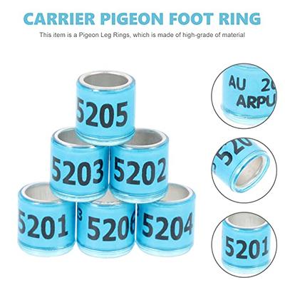 50pieces Leg bands ring use parrote foot rings for pigeon aluminium pigeon  ring tag year name