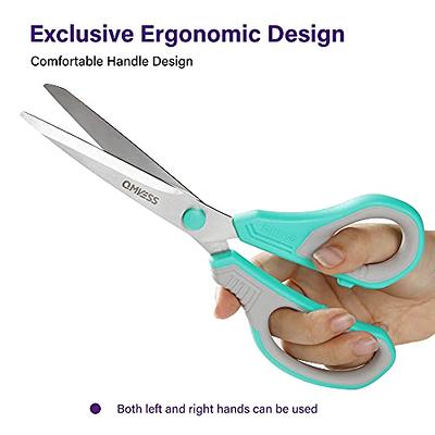 Scissors All Purpose, iBayam 8 Heavy Duty Scissors Bulk 3-Pack, 2.5mm  Thickness Ultra Sharp Blade Shears with Comfort-Grip Handles for Office  Home