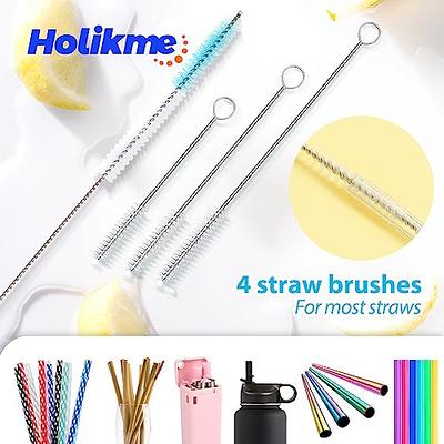 Holikme 8 Pack Bottle Brush Tube Cleaning Set, Long Handle Bottle Cleaner  for Washing Narrow Neck Beer Bottles Wine Decanter Narrow Cup Pipes Sinks