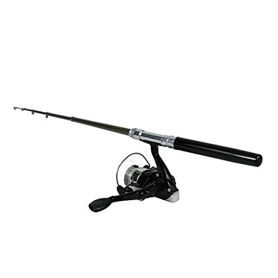 Premium Pen Fishing Rod Reel Combo Set, 38inch Mini Portable Pocket Size  Fishing Rod, Micro Telescopic Aluminum Alloy Travel Fishing Pole Kit (Black)  : : Sports & Outdoors