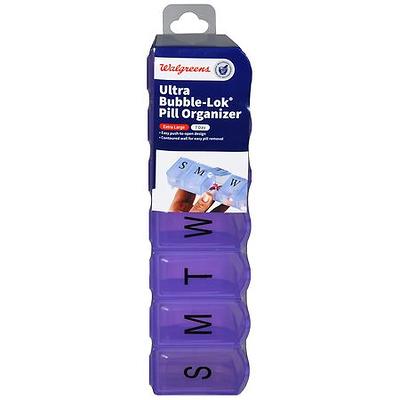 Walgreens 7 Day Pill Box Removable Medication Small