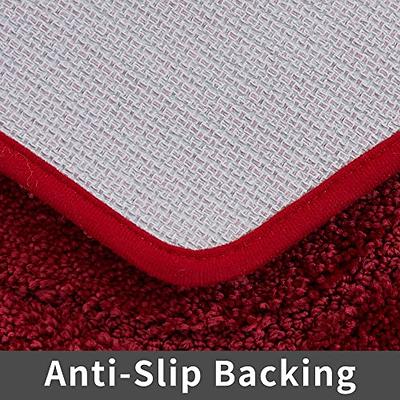 COSY HOMEER Extra Thick Bath Rugs for Bathroom - Anti-Slip Bath Mats Soft  Plush Yarn Shaggy 100% Strong Mirco Polyeste Mat Living Room Bedroom Mat