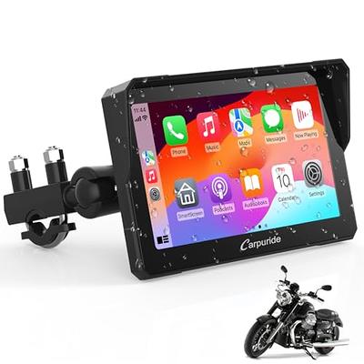 2023 Newest ] Carpuride W502 Motorcycle GPS Wireless Portable Apple  Carplay/Android Auto Waterproof Car Stereo, 5 IPS Touch Screen with Dual  Bluetooth, Navigation/Siri/Google Assistant for Motorbike